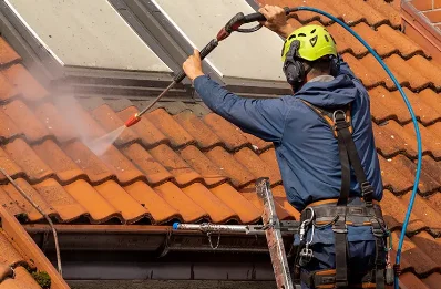 Démoussage et hydrofuge de toiture au Bastit